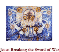 Jesus Breaking the Sword of War